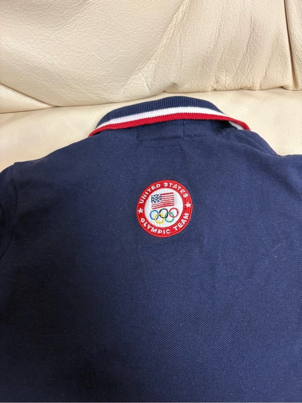 POLO RALPH LAUREN sz 3T 2012 Olympics USA Navy Mesh Polo Shirt Short Sleeve - Picture 6 of 10